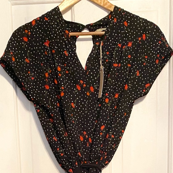 Monk & Lou plenty polka dot floral jumpsuit romper - Picture 3 of 3